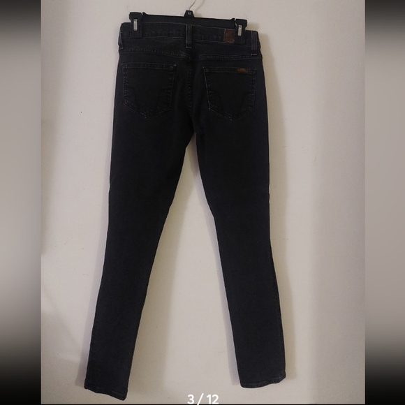 FOSSIL WOMENS SLATE BLACK SKINNY DENIM JEANS - Picture 3 of 11